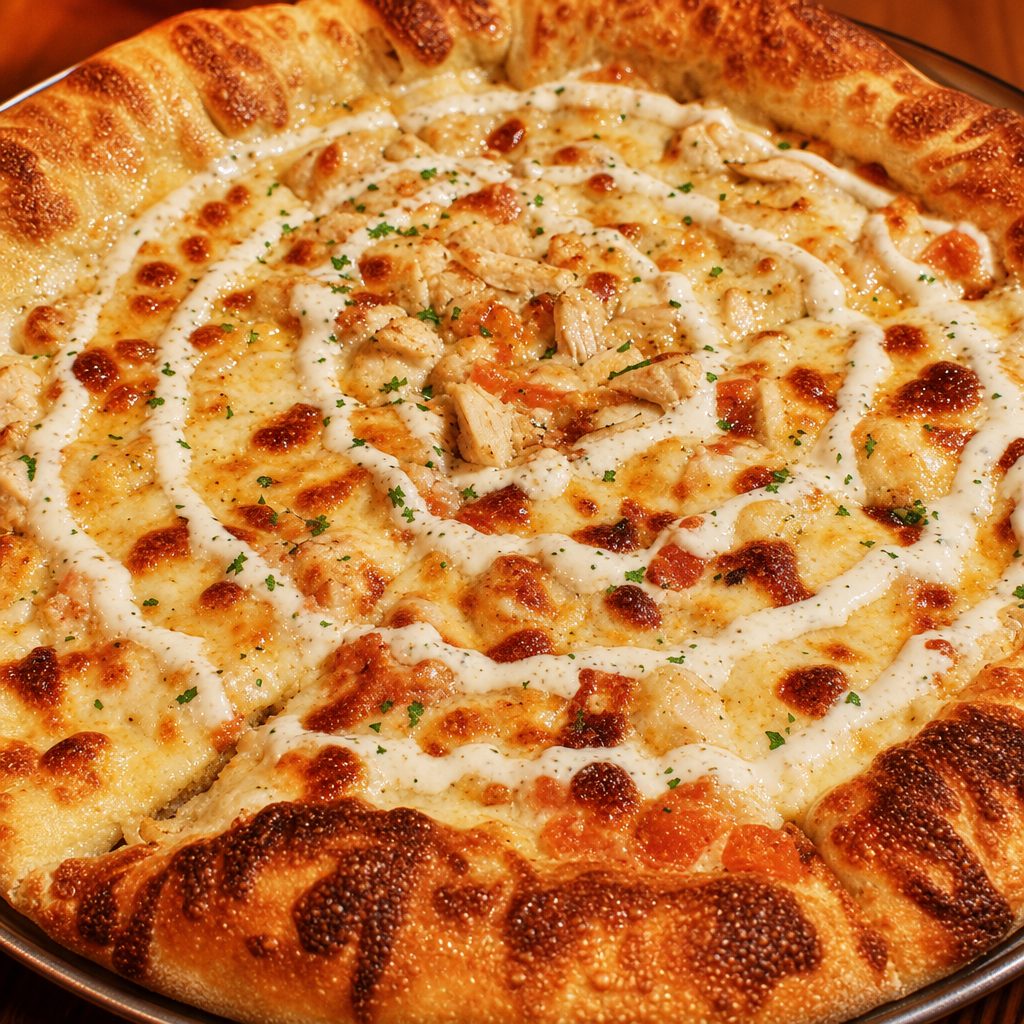 Chicken Bacon Ranch Pizza (8-cut).