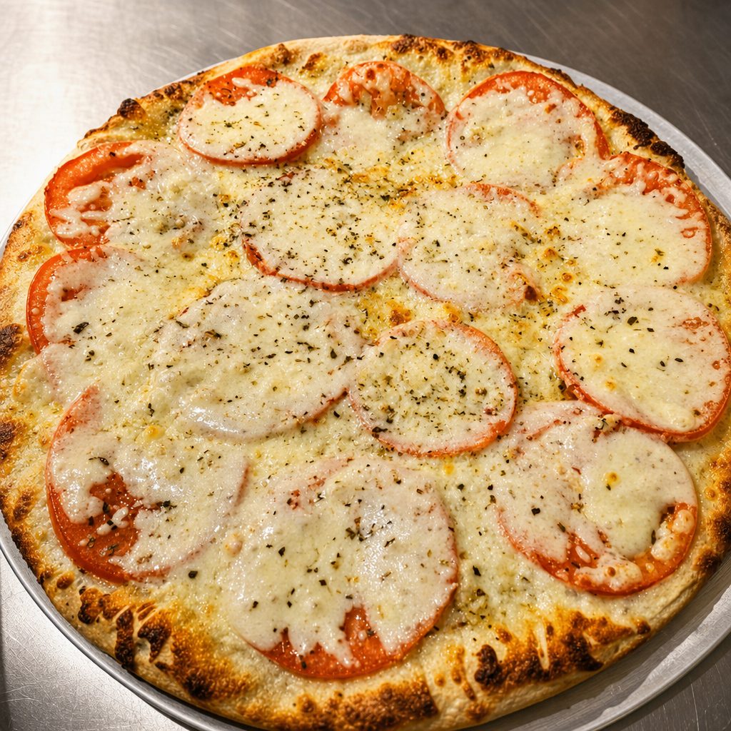 Fresh Tomato Pizza (4-cut).