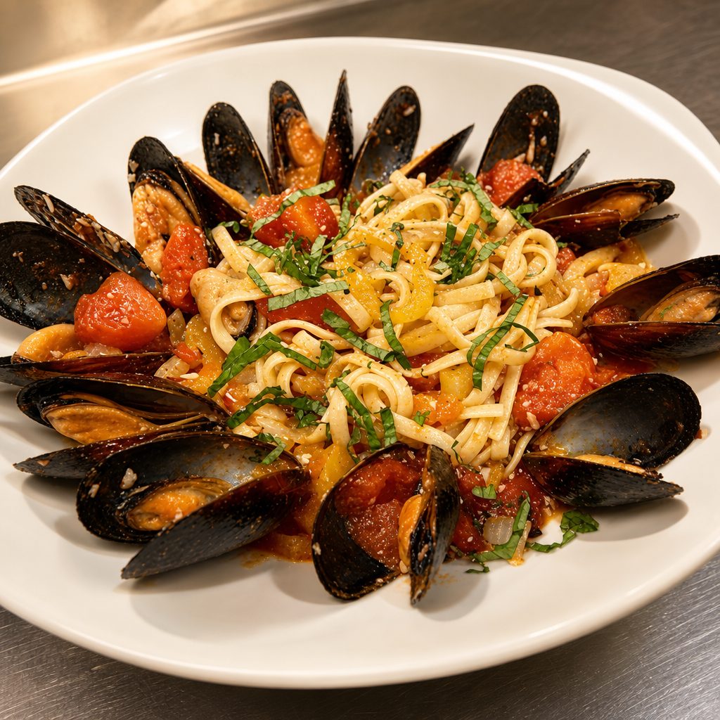 Mussels Diablo.