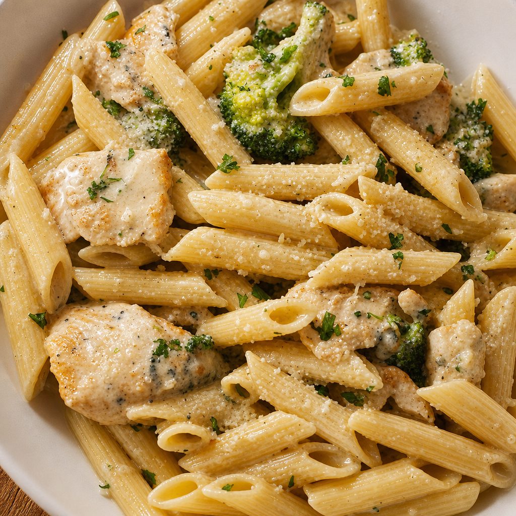 Chicken & Broccolini.