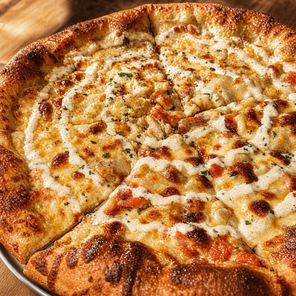 Chicken Bacon Ranch Pizza (4-cut).