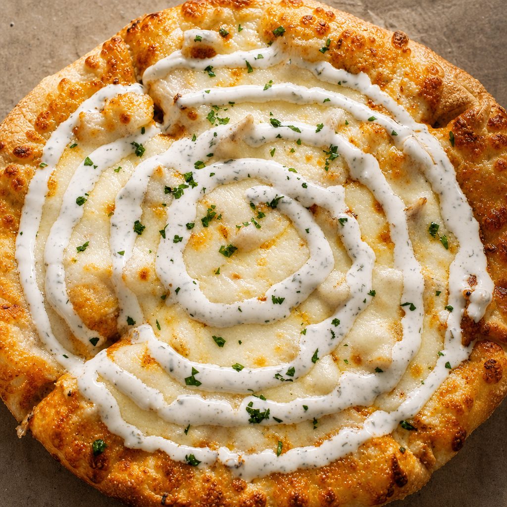 Buffalo Chicken Pizza (4-cut).
